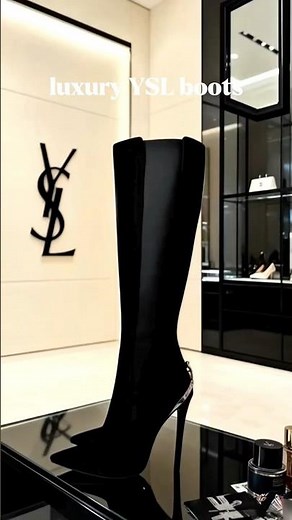 Luxury YSL Boots 2026 | Elegant Women’s Designer Heels & Boots #shorts #heels #ysl #ootd #fashion