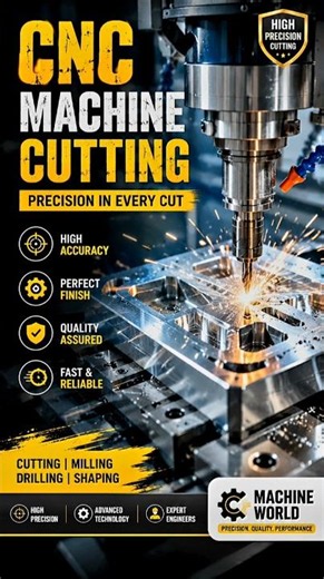 CNC Machine Cutting Like a Pro! | Precision Metal Machining in Action ⚙️