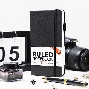 [Hot Item] High Quality Personalized Printed PU Leather Custom A5 Hardcover Dotted Notebook with Logo