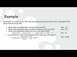 2.5. Conditional Probability & Independence