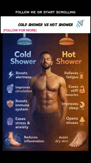 "Cold Shower vs Hot Shower ❄️🔥"