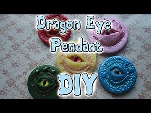dragon eye Pendant DIY Charm Fimo Polymer Clay