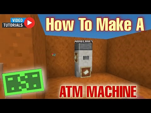 Tutorial - How To Make Working ATM🏧 Machine In Minecraft