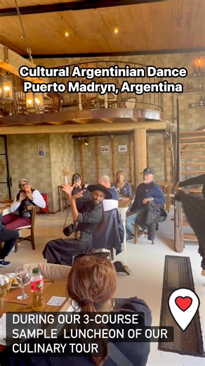 Our culinary tour in Puerto Madryn took us to a wine & olive farm where we saw an original Argentinian dance during our 3-course luncheon sample. | Adolphus Glenn Brady