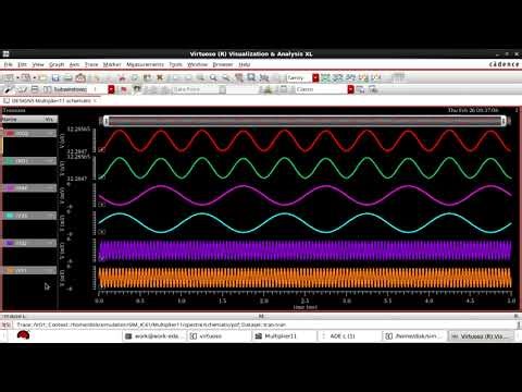 CMOS ANALOG MULTIPLIER Design in Cadence.