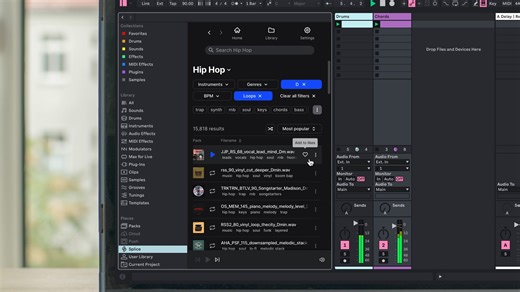 17K views · 164 reactions | Jump-start a blank project or find the missing piece for your track with sounds from the Splice sample library – now built into Live’s Browser with the 12.3 update. | Ableton | Facebook