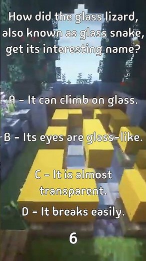 How did the glass lizard, also known as glass snake, get its interesting name?