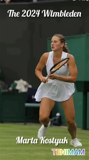 ♤The July Bride👰‍♂️🎉[2024 Wimbledon Swan🦢] #Wimbledon 2024 #Marta Kostyuk #Tennis Fashion #TENIMAN