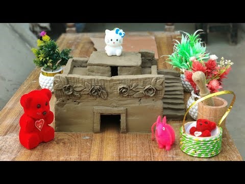 I Built Another Beautiful House Using Only Clay | Mr Adil Crafts |