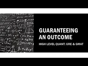 Guaranteeing an Outcome: Expert-Level Quant For GRE & GMAT