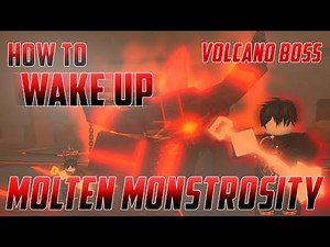 How to wake up the Volcano Boss in DIG (Molten Monstrosity)
