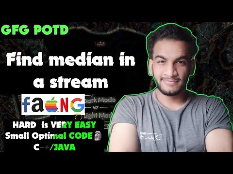 Find median in a stream | gfg potd | 20-02-25 | GFG Problem of the day