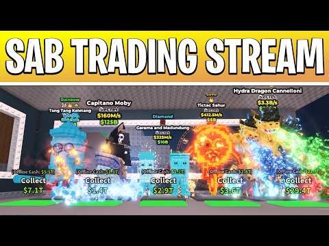 STEAL A BRAINROT TRADING STREAM TRADING MID TIERS AND HIGH TIERS