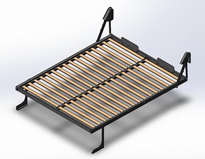 [Hot Item] Strong Structure Bookshelf Auto Leg Folding Wall Bed Mechanism Murphy Bed for Small Bedroom