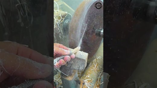 Woodturning a galaxy plate for Groot