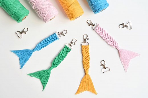 Macrame Keychain | How to Make Macrame Keychains