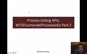 Windows API Exploitation Recipes: Processes, Tokens and Memory RW: Process Listing API: WTSEnumerateProcessesEx Part 2 https://bit.ly/2wtduxX 3+ hours of HD hands-on videos | SecurityTube | Facebook