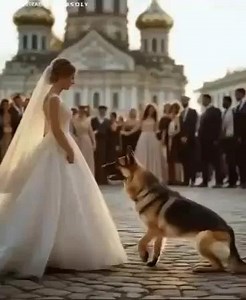 AT THE WEDDING, THE BRIDE'S DOG STEPPED INTO THE PATH. AND A MINUTE LATER, ALL THE GUESTS WERE FROZEN AT WHAT HAD HAPPENED... For more than ten years, Rex had been her loyal companion. Maria stopped, her dress swirling around her as Rex pressed against her legs. He didn’t bark or growl, he just looked at her with such intensity that a chill ran down her spine. — Rex, come on, good boy — she whispered, hoping to coax him forward. But he didn’t move. Rex never growled. She crouched down, her dress
