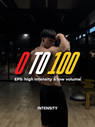 0 to 100 EP5: High Intensity and Low volume Training #gym #fyp #gymtok #gymtips