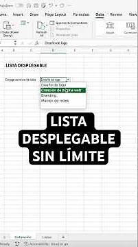 Lista desplegable en Excel que se actualiza sola (Sin cambiar rango)