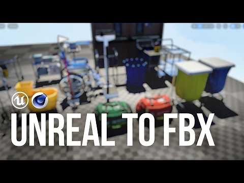 UE Asset to FBX for Cinema 4D, Blender, 3ds Max, Maya & Houdini