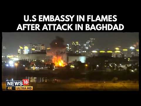 US Embassy in Baghdad Struck by Rockets and Drones | Escalating Tensions in Iraq | N18G | 4K