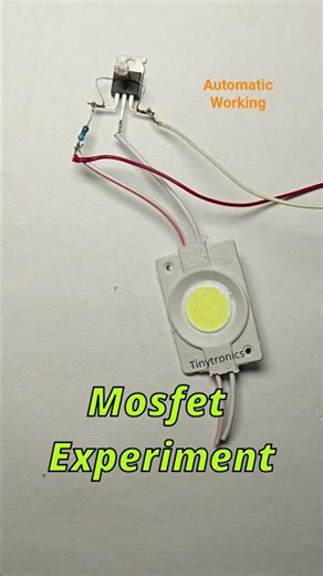 Automatic Light Using MOSFET & LDR ⚡ Dark Sensor Project #shorts #mosfet