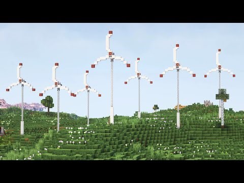 Wind generator in minecraft \\ Wind turbine in minecraft