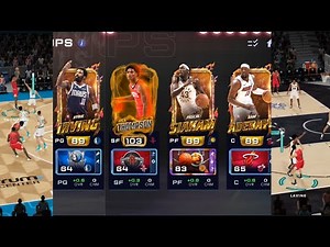 GAMEPLAY WITH A FULL ICONIC LINEUP IN NBA LIVE MOBILE SEASON 10