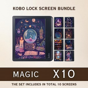 Kobo Screensavers | 10 Magical Wallpapers Sleep Screens for Kobo Libra Colour & Clara Colour | Cozy Ereader Lock Screens | Digital Download - Etsy