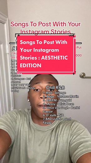 Songs to post your fits to on IG #instagram #songstopost #thrifting #aesthetics #aux #rnb #indiemusic #music #4u