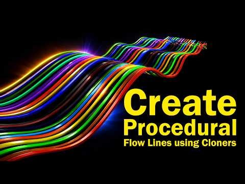 How to Make Animated Flow Lines in Cinema 4D (MoGraph Tutorial)