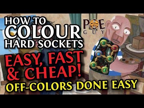 [POE 2023] CHANGING SOCKET COLOURS EASY & CHEAP | HARD OFF-COLORS? NO PROBLEMO!
