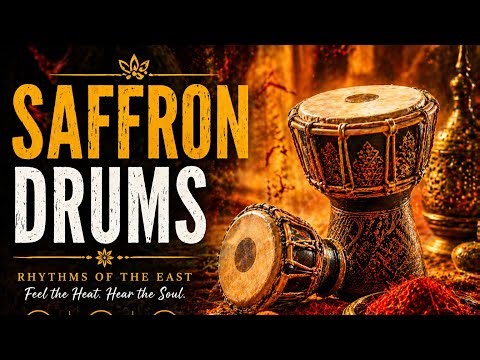Saffron Drums 🔥 Hypnotic Eastern Rhythms | Deep Focus, Energy & Exotic Beats