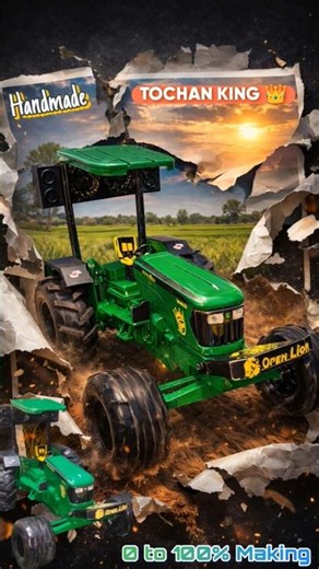 TOCHAN KING 👑 Handmade Making ✅ | Full Making Video Coming Soon.!👍🏼#tractor #tochanking #rc #shorts