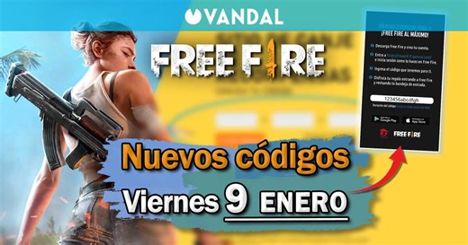 FREE FIRE MAX | Códigos de hoy viernes 9 de enero de 2026 - Recompensas gratis