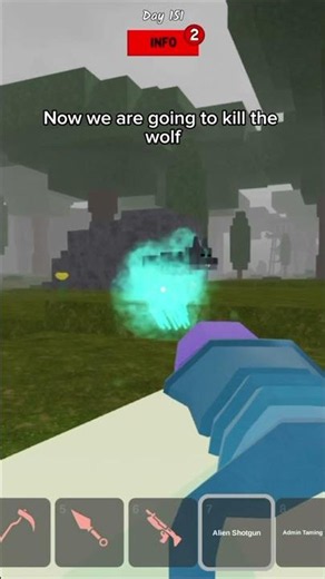 Alien Shotgun OP Weapon in 99 nights in the Forest!!! 😍😱🪎👽