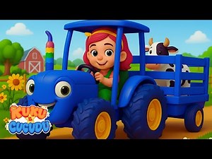 Blue Tractor Song 🚜 | Animal Sounds for Kids – Bopzee Kids - Nursery rhymes