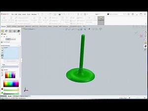 How to make engine valve in solidwork