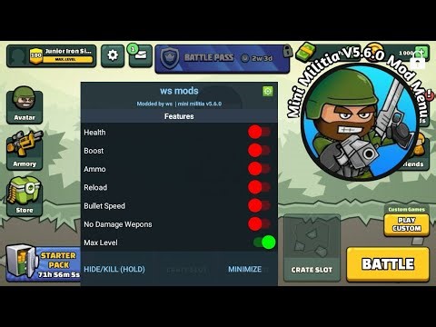 Mini Militia Mod Menu Latest 2026 New Mod Menu Easy Download