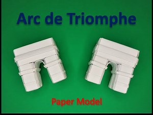 How to Make Arc de Triomphe Paper Model | Modular Origami Bricks and Tiles