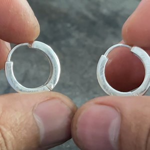 Silver box Earring | The jewellery man