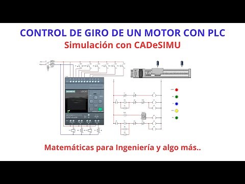 Simulación del Control de Giro de un Motor mediante un PLC con CADe SIMU