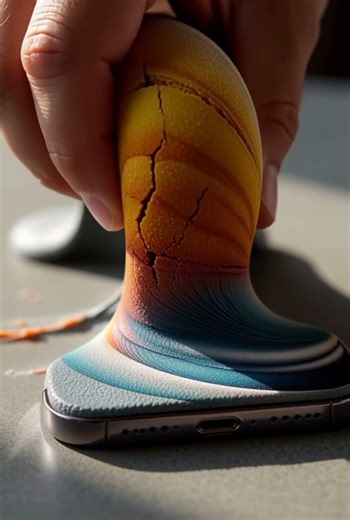 smartphone slime#asmr #modelingclay