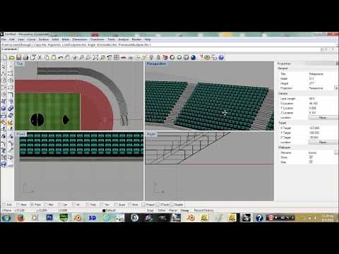 tutorial stadium model Rhino 4.0 A