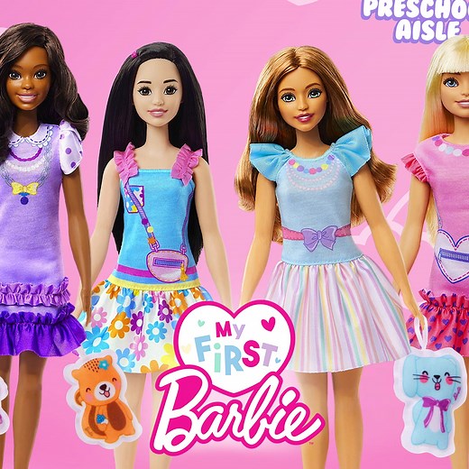 85K views · 830 reactions | Made especially for little hands and big imaginations My First Barbie dolls are soft to the touch, easy to dress, and a larger scale perfect for preschoolers: bit.ly/myfirstbarbie-tgt | Barbie | Facebook