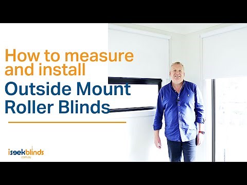 How to Measure and Install an Outside Mount Roller Blind