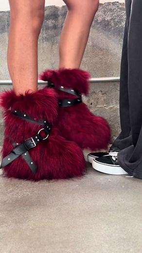 Low Wild Instincts Faux Fur Boots - Trendy Dolls Kill Footwear