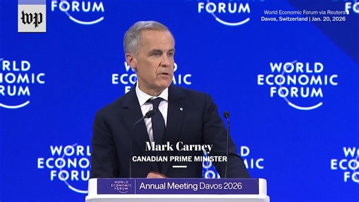 Canadian Prime Minister Mark Carney delivered a stark warning to the world’s middle powers, describing a rapidly developing world order in which powerful nations abandon diplomatic traditions in pursuit of their interests. https://wapo.st/45labGY | Washington Post