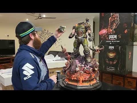 ***Prime 1 Studios Doom Slayer 1:3 Ultimate Edition Statue UNBOXING***